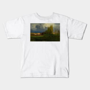 Landscape Study by George Inness Kids T-Shirt